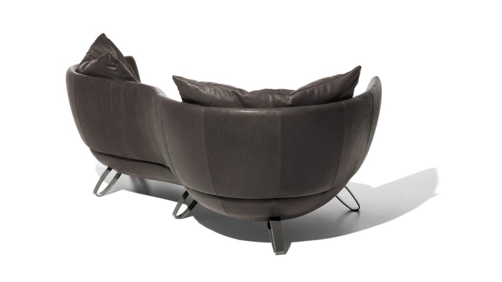 de sede ds-102 Sofa schwarz Rückseite