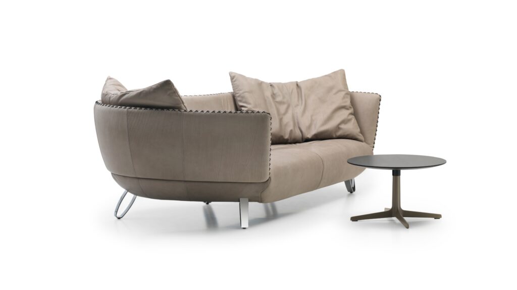 de sede ds-102 Sofa weiss taupe mit Tisch