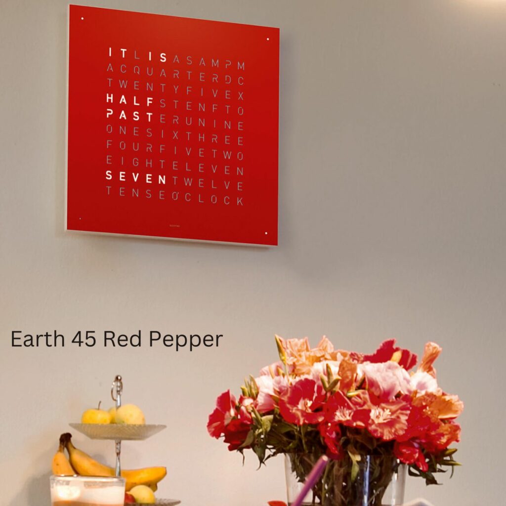 QLOCKTWO Earth 45 Red Pepper