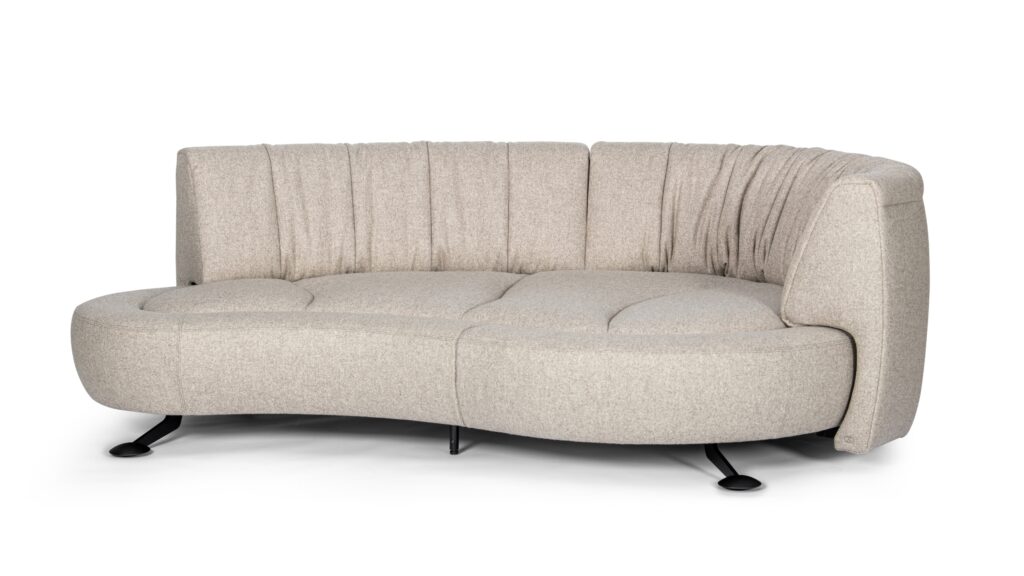 de sede ds-167 Sofa eine Rückenlehnen Stoff beige