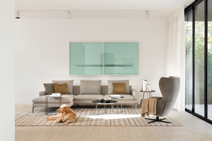 JORI Sofa TIGRA Stoff grau