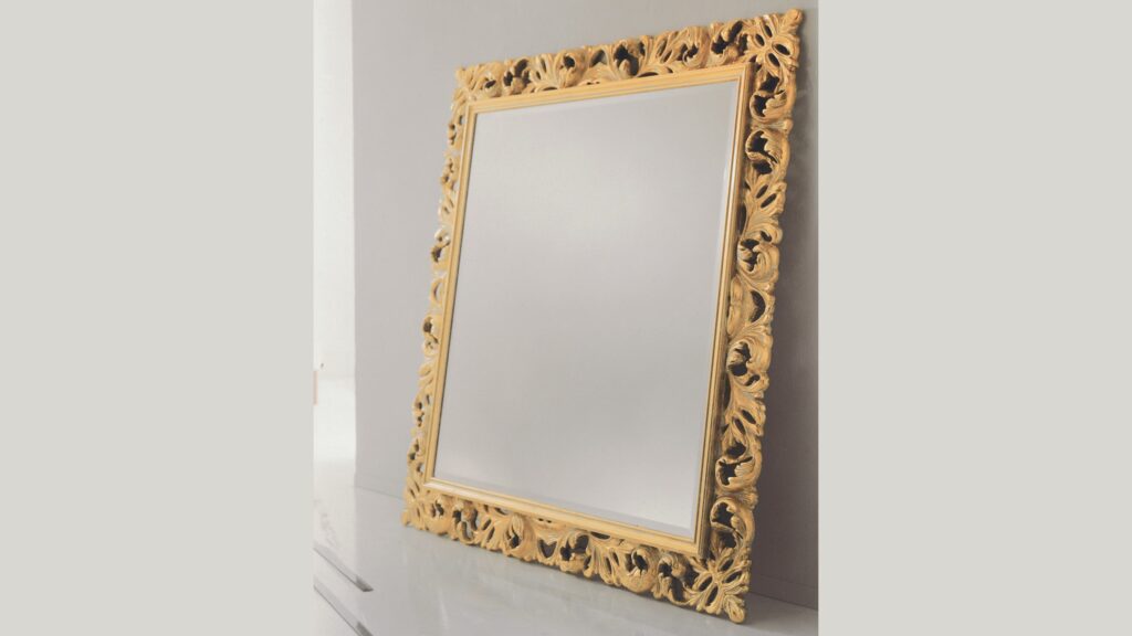 BMB Italy Design Spiegel Amal Rahmen gold
