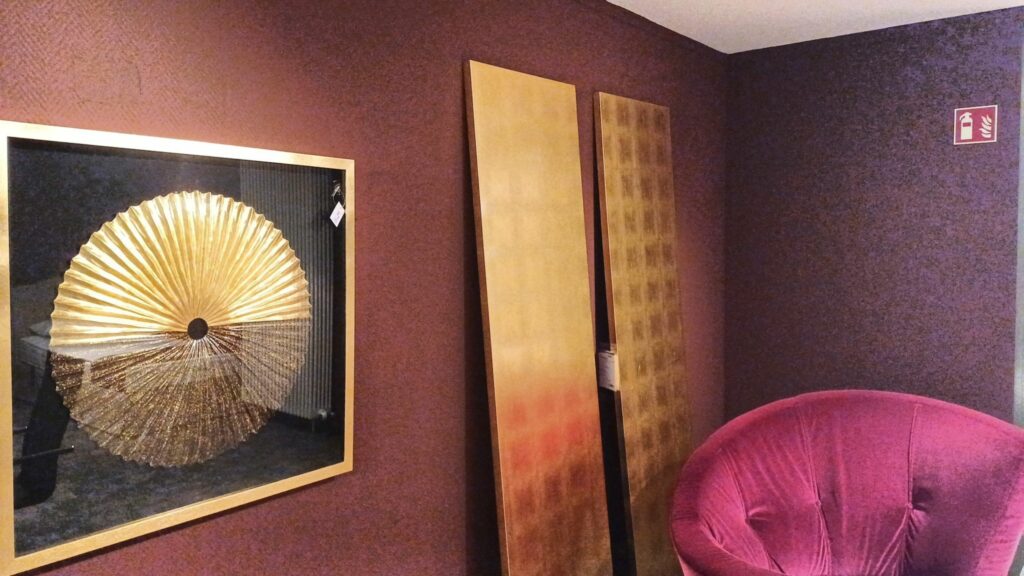 BMB Italy Dekoratives Wandpanel René gold schmal hoch