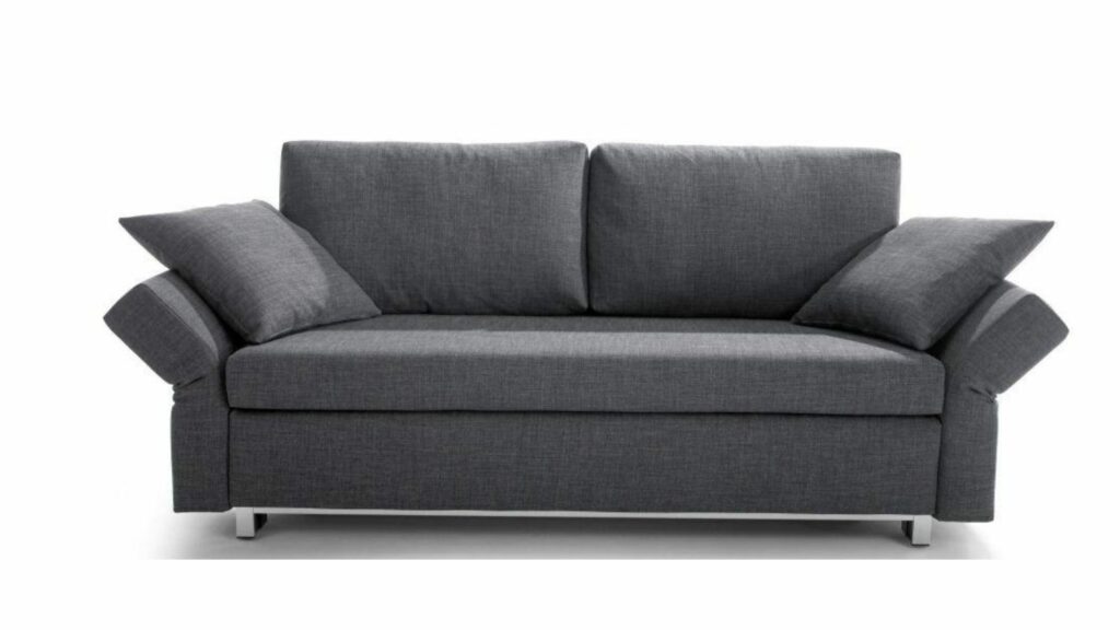 Signet Möbel Schlafsofa Nick schwarz Leder