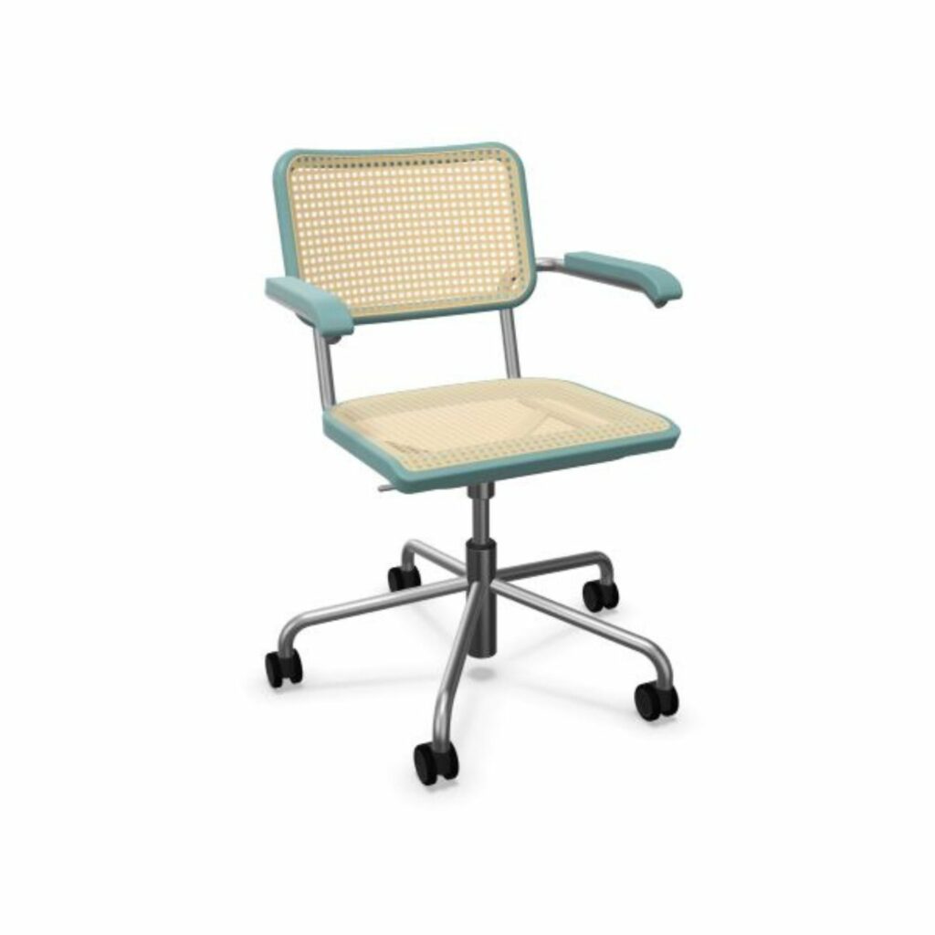 Thonet S64 VDR Drehstuhl Bürostuhl farbliche Akzente