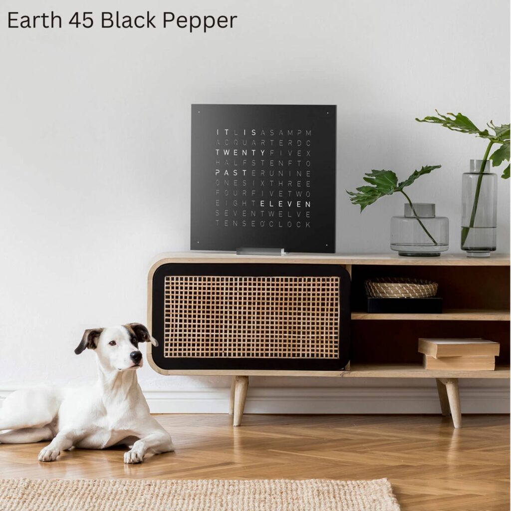 QLOCKTWO Earth 45 Black Pepper