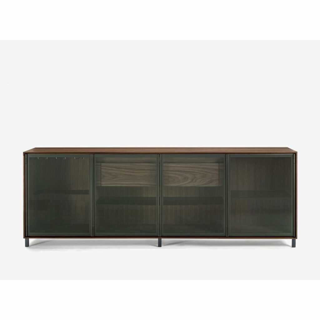 Riva1920 Sideboard Pandora Glass Türen geschlossen von vorne
