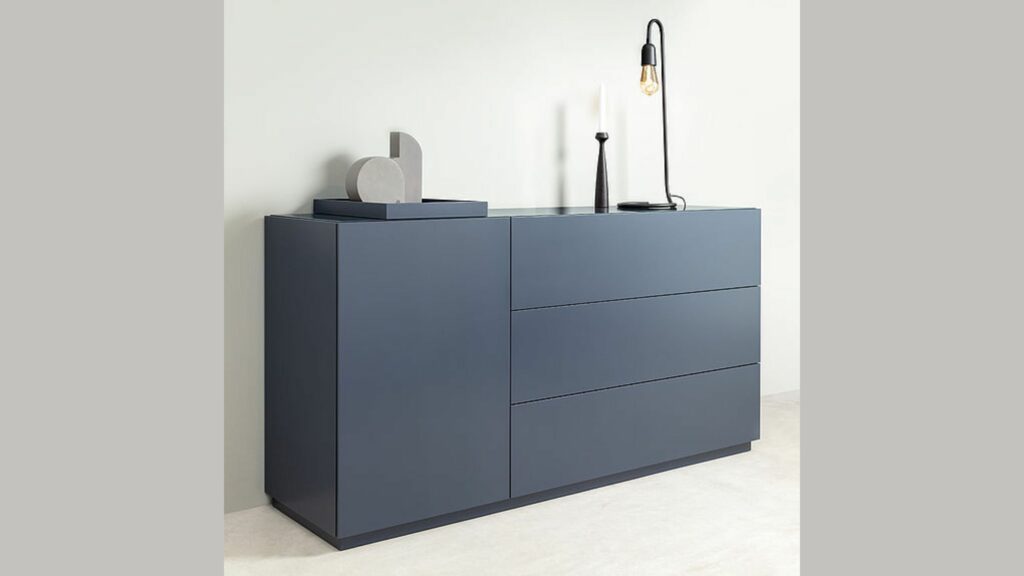 Rolf Benz Stretto Highboard blau