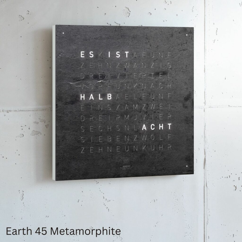 QLOCKTWO Earth 45 Metamorphite