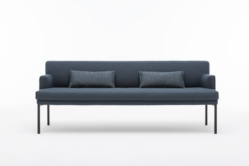 Rolf Benz Sitzbank 644 Stoff dunkelblau