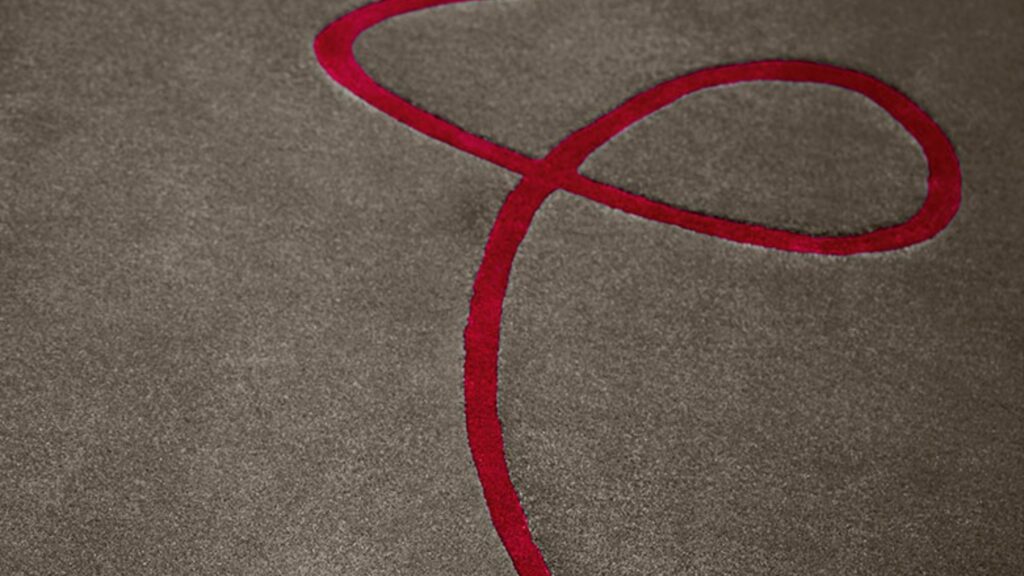 JAB Anstoetz Teppich Red Thread rote Linie