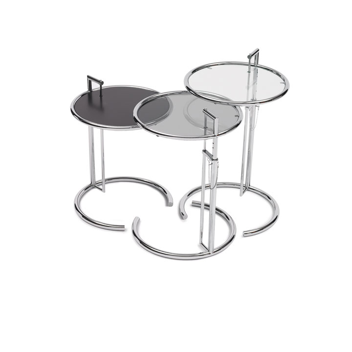 ClassiCon Couchtisch höhenverstellbar Adjustable Table e1027 Glas