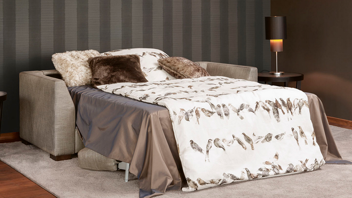 Bielefelder Werkstätten Schlafsofa Inspiration aufgeklappt
