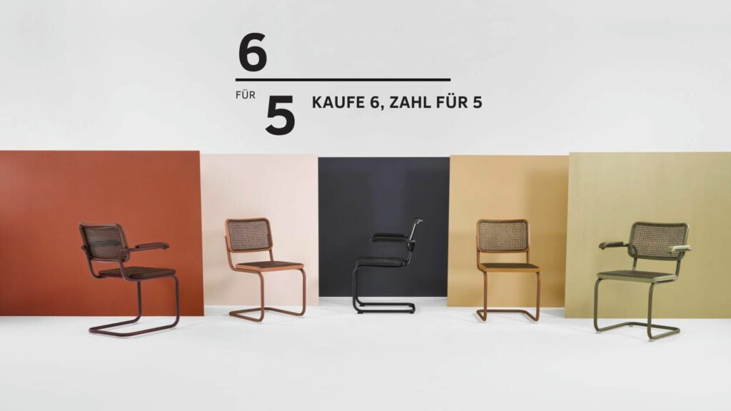 Thonet Stühle s32 und s64 Aktion Kaufe 6 Zahl für 5
