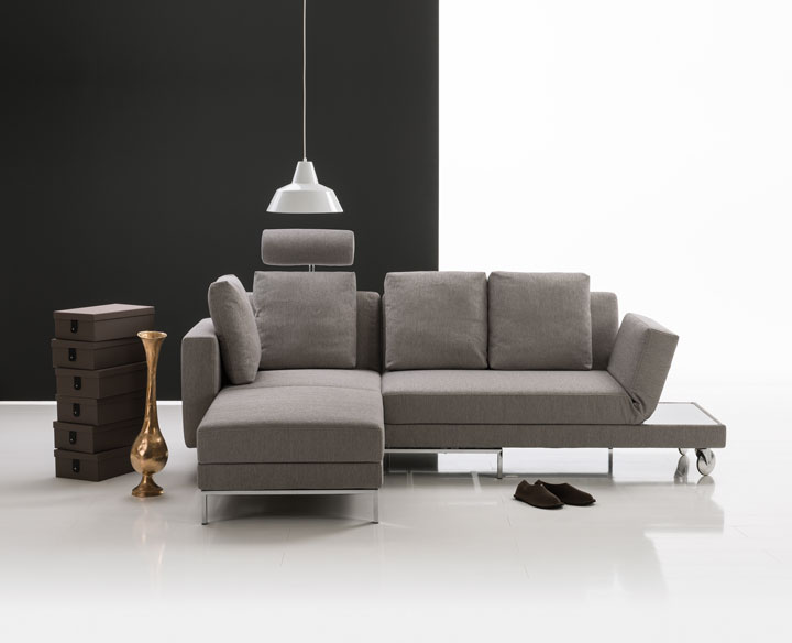 Brühl Sofa Schlafsofa Four Two grau