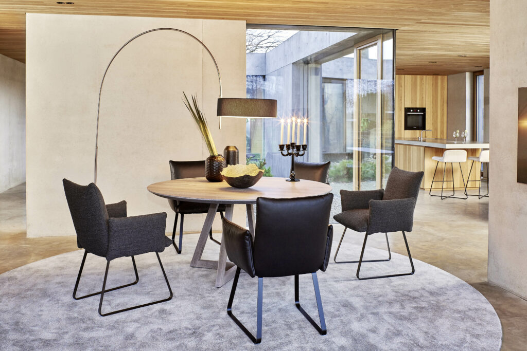 Bielefelder Werkstätten Stühle Heaven Dining Vergleich Stoff Leder schwarz
