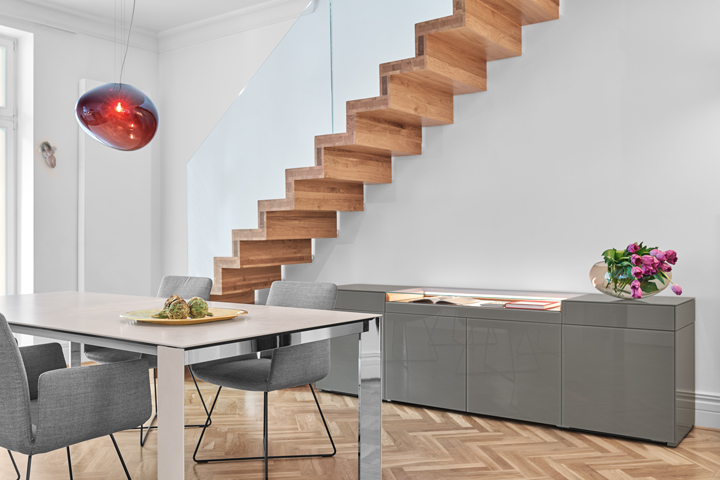 KETTNAKER Sideboard SOMA Kommode grau bodenstehend