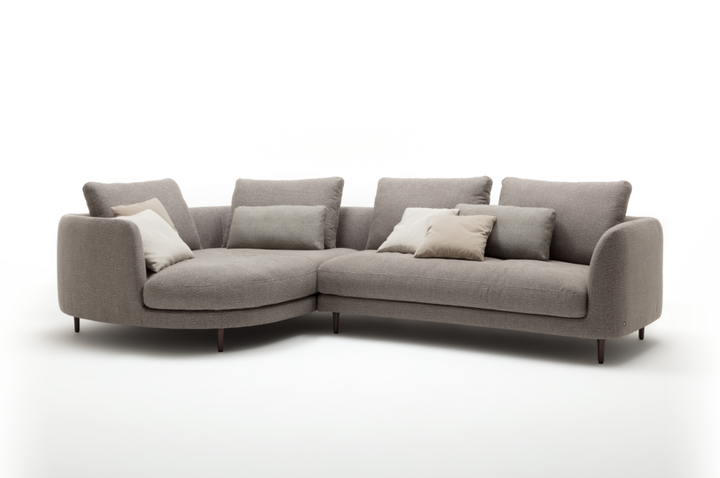 Rolf Benz Sofa Kumo Stoff grau
