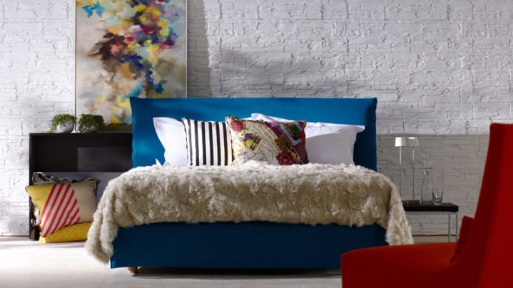Schramm Purebeds Loft in blau bei Möbel Meiss