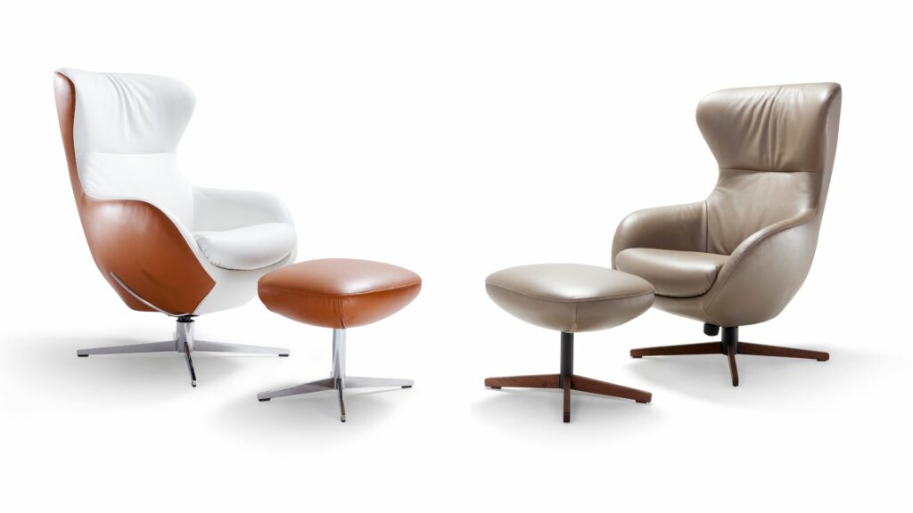 Moebel Meiss Bad Homburg Jester Signet weiß taupe Leder
