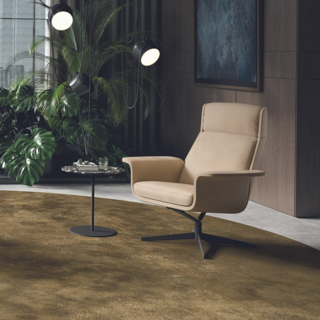 Bielefelder Werkstaetten Sessel Legend Leder beige