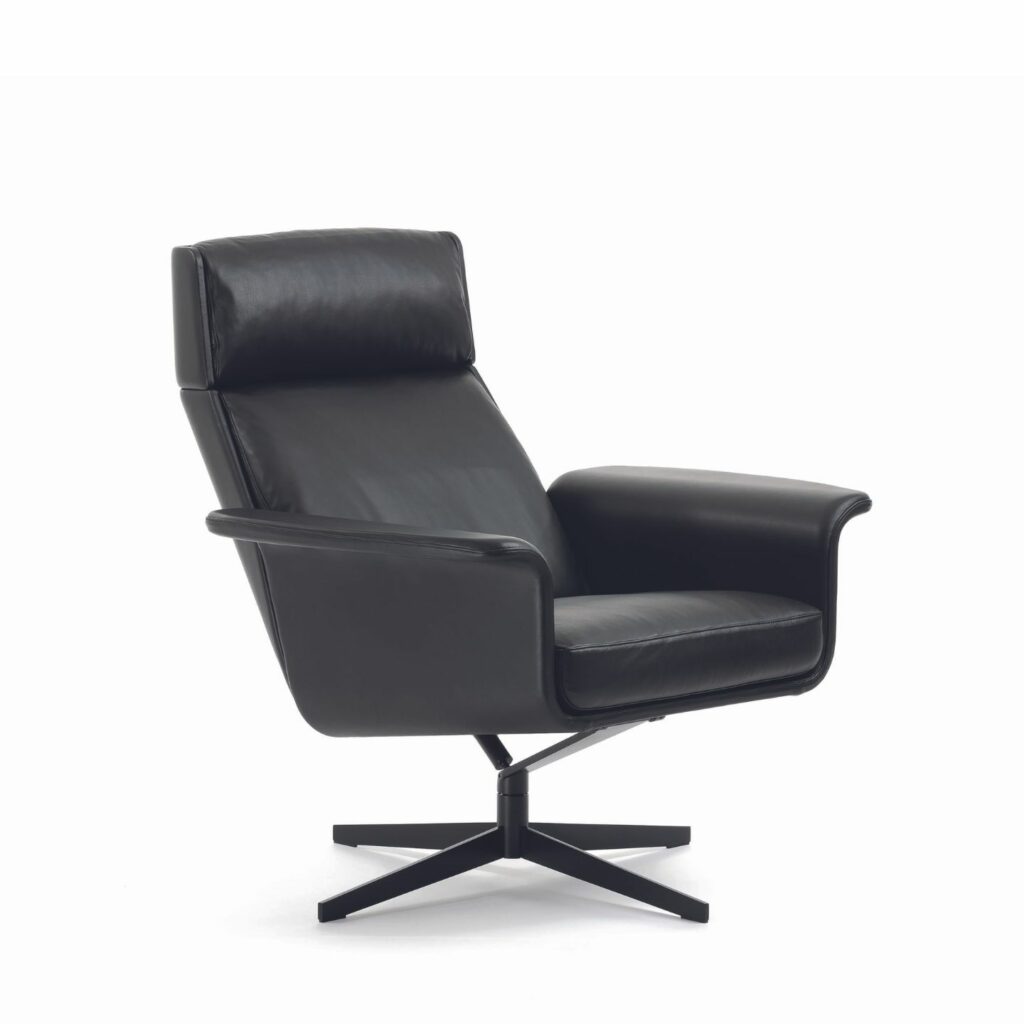 Bielefelder Werkstaetten Sessel Legend Leder schwarz