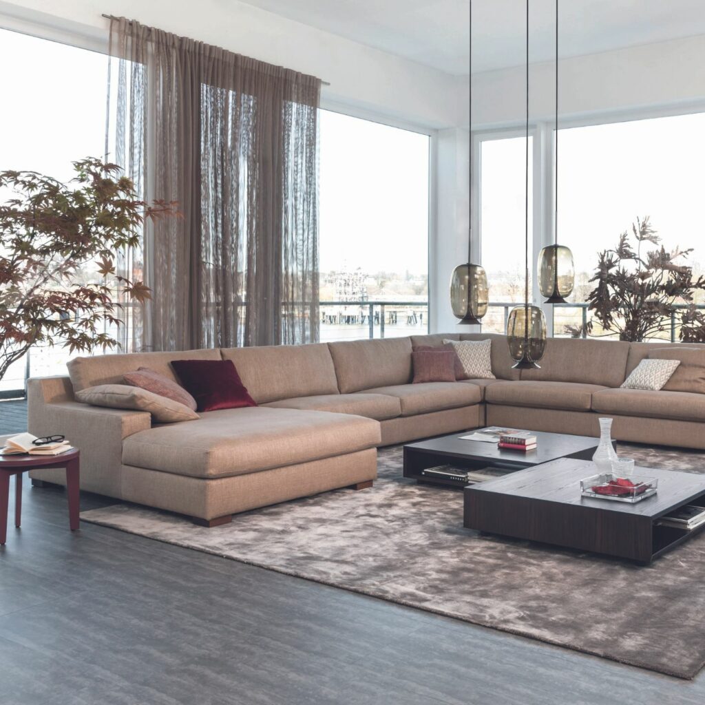 Bielefelder Werkstaetten Sofa Ecksofa Inspiration Stoff meliert
