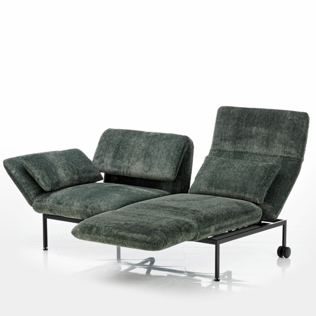 brühl Sofa roro Zweisitzer grau meliert