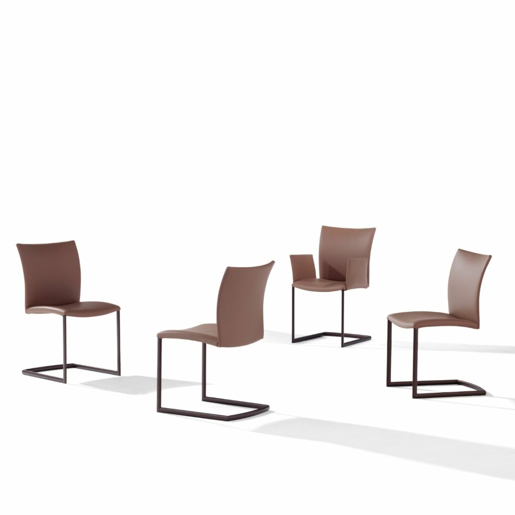 Draenert Stuhl Nobile Swing Soft Leder bordeaux