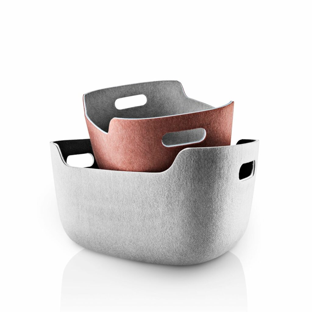 Eca Solo Tidy Aufbewahrungskorb grau und braun