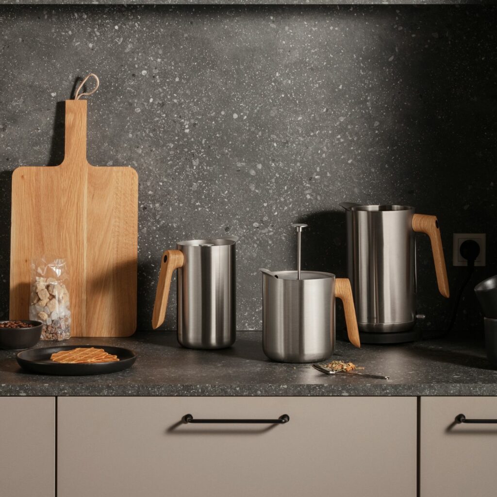 Eva Solo Wasserkocher Nordic Kitchen silber verschiedene Größen