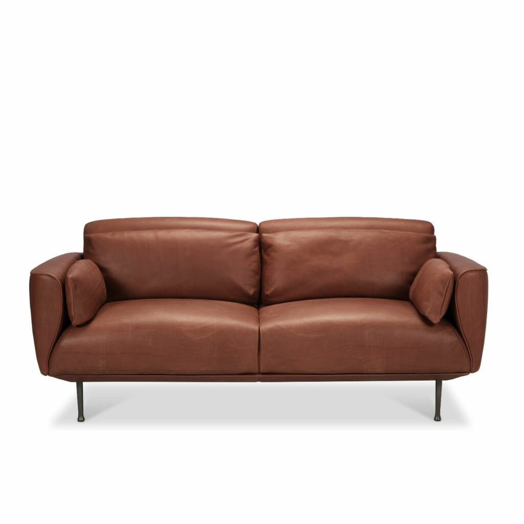 Jori Sofa Eden Leder braun Zweisitzer