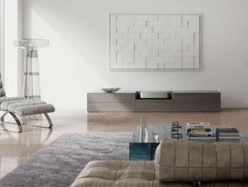 Kettnaker SOMA Media Lowboard mit Leinwand und Leica Projektor