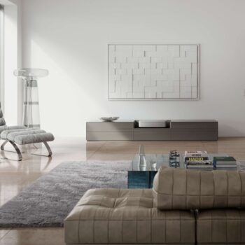 Kettnaker SOMA Media Lowboard mit Leinwand und Leica Projektor