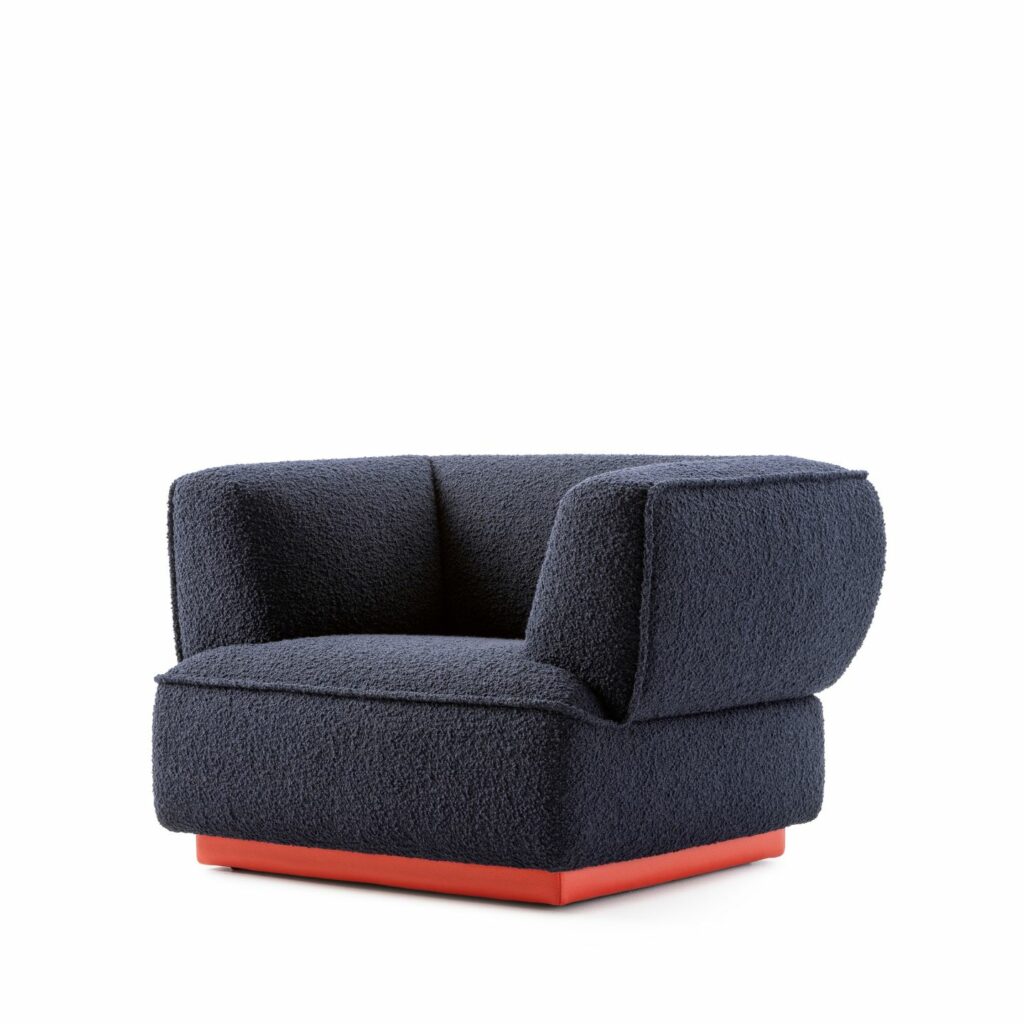 Leolux Sessel Loya mit Gestell in anderer Farbe