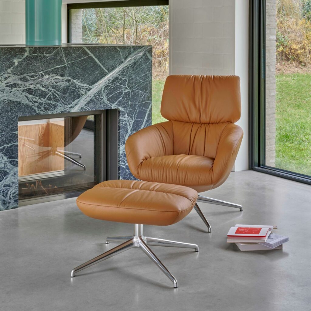 Leolux Relaxsessel Lodey mit Hocker
