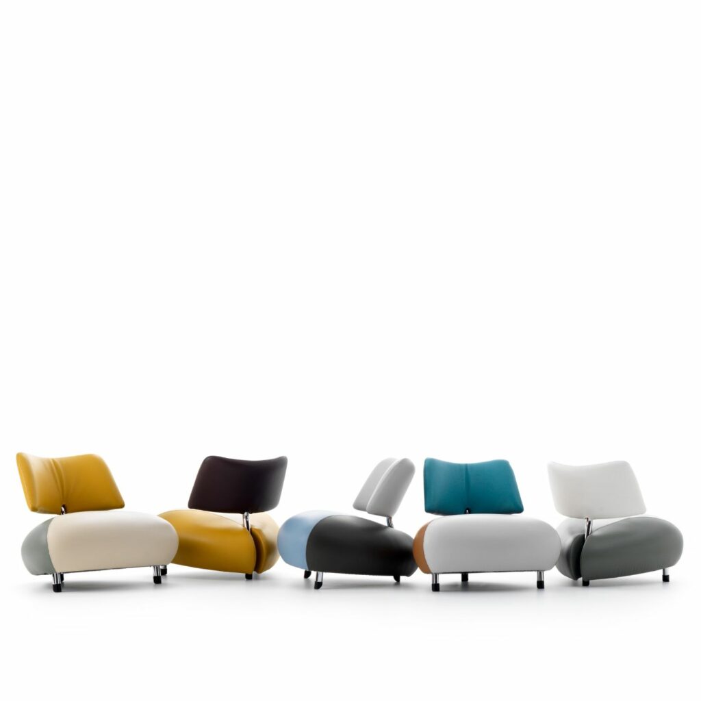 Leolux Sessel Pallone dreifarbig