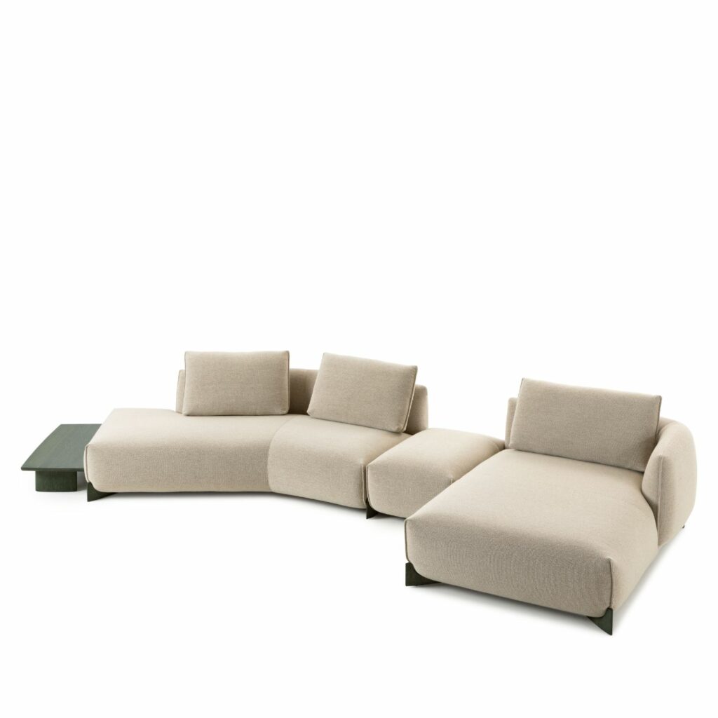 Leolux Sofa Naila mit asymetrischem Winkel-Element