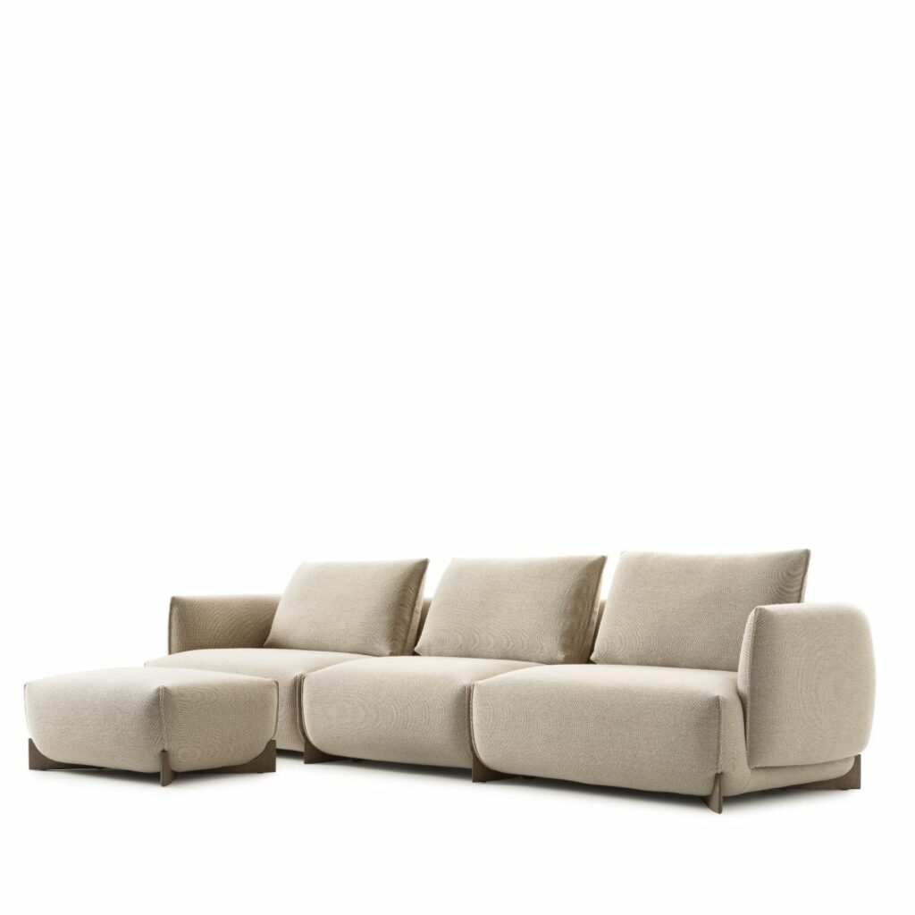 Leolux Sofa Naila mit Hocker