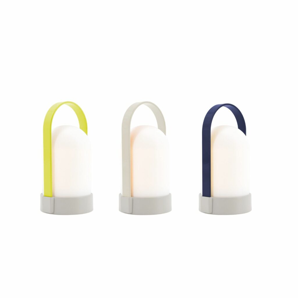 Remember Lampe URI Piccolo Griff gelb grau schwarz
