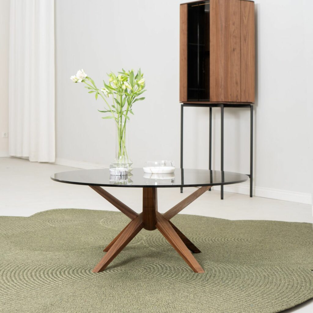 Rodam Couchtisch Nodi mit Massivholzgestell