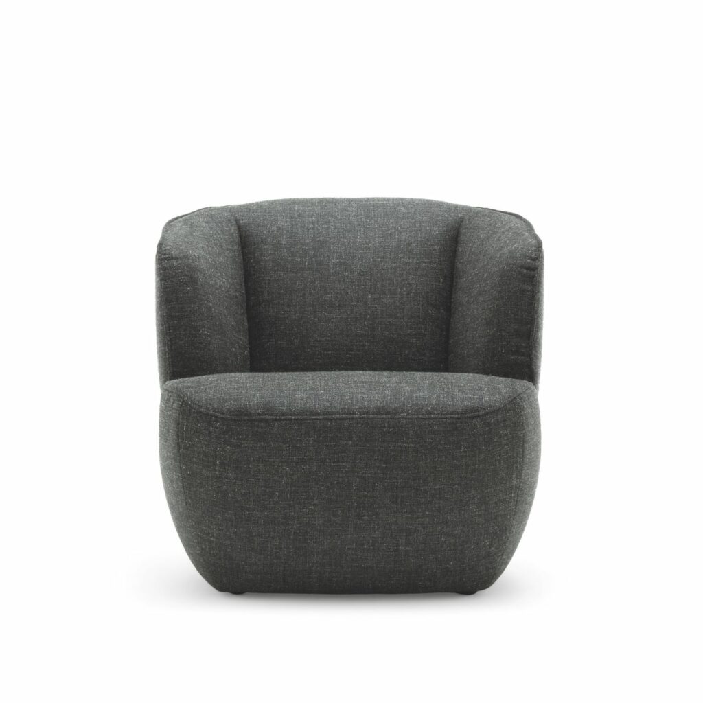 Rolf Benz Sessel 385 anthrazit von vorne