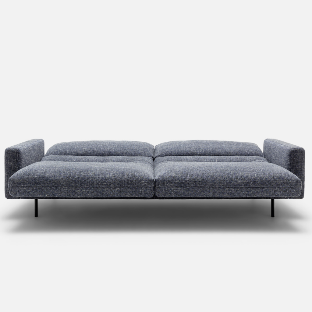 Rolf Benz Sofa Kaia Sofaprogramm graublau mit Liegefläche