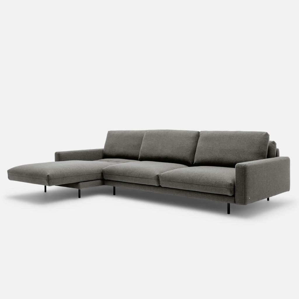 Rolf Benz Sofa Kaia Sofaprogramm graublau Dreisitzer
