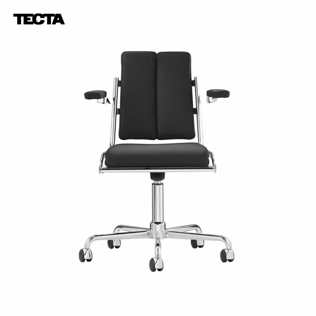 TECTA Schreibtischstuhl D12 schwarz von vorne
