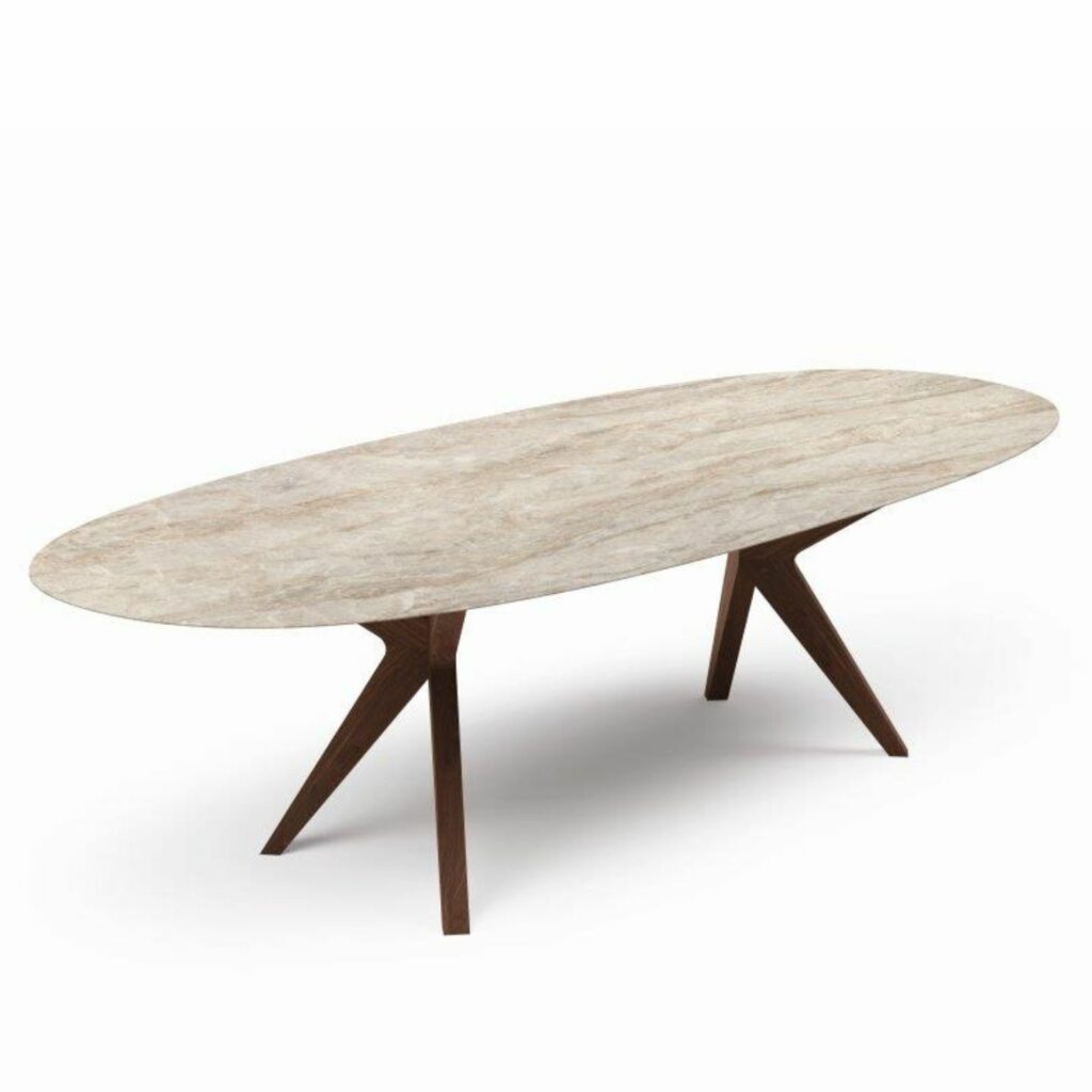 Willisau Tisch Capri mit Tischplatte oval