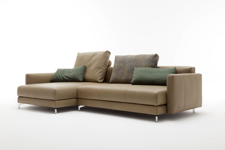 Rolf Benz Sofa Nuvola Leder braun