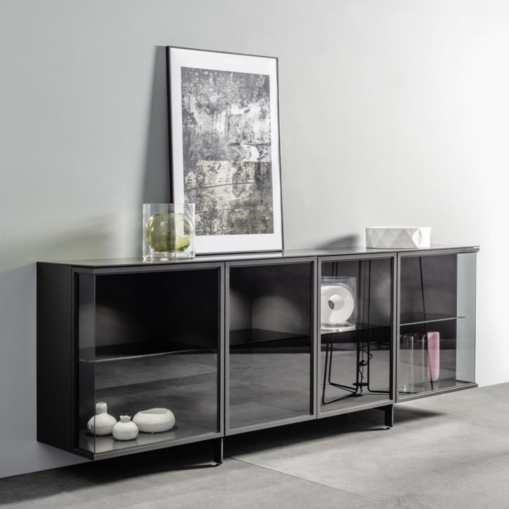 Sudbrock Möbel Sideboard Cubo als Vitrine