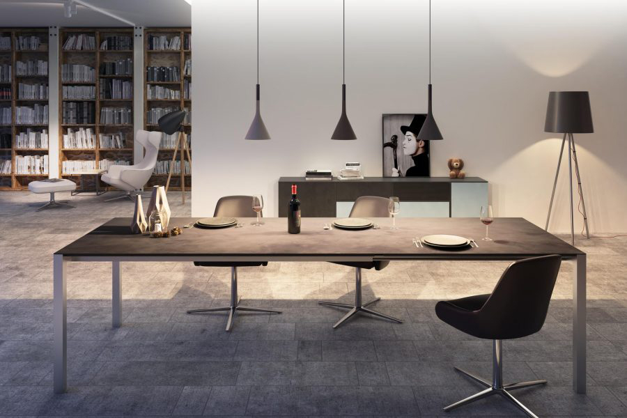 Willisau Esstisch Prato mit Stuhl Pendola und Sideboard Fuga